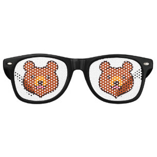 Kawaii Brown Bear Retro Sunglasses