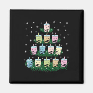 Kawaii Bubble Milk Tea Bo Tea Christmas Tree Magnet