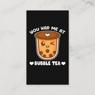 Kawaii Bubble Tea Lover Business Card