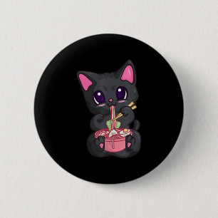 Kawaii Bubble Tea s For Women Boba Maneki Neko Cat 6 Cm Round Badge