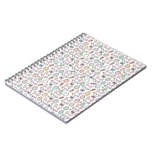 Kawaii Bunny Easter Heart Notebook