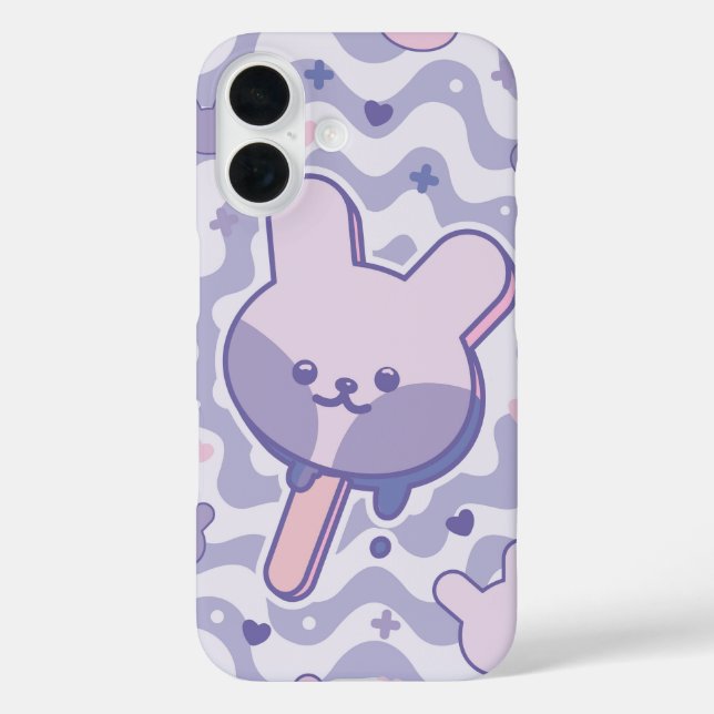 Kawaii Bunny Popsicle Case-Mate iPhone Case (Back)
