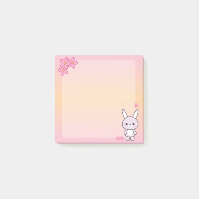 kawaii bunny Post-It Notes (Front)