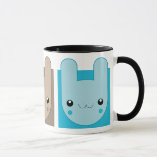 Kawaii Bunny Rabbit Trio v.02 Mug