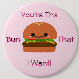 Kawaii Burger 6 Cm Round Badge