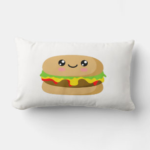 Kawaii Burger Lumbar Cushion