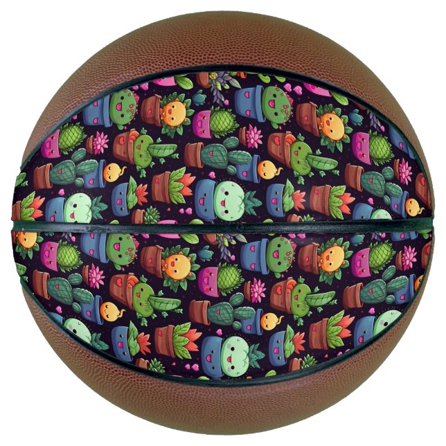 Kawaii Cactus Basketball (Front)