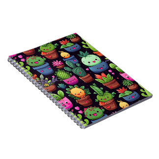 Kawaii Cactus Photo Notebook
