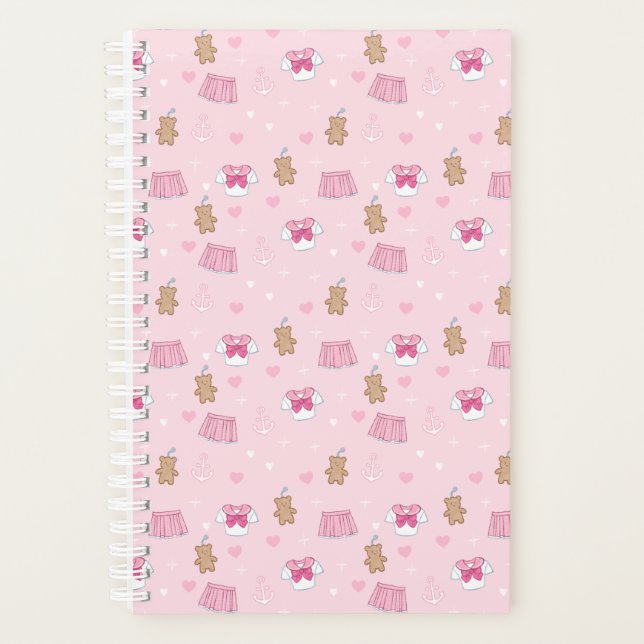"Kawaii Campus" Preppy Schoolgirl Plain Planner (Front)