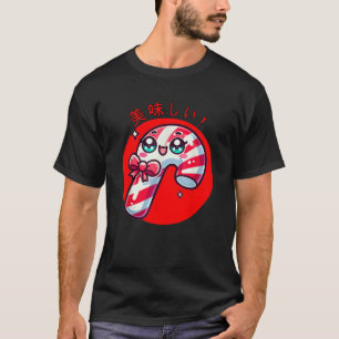 Kawaii Candy Cane Lover Japanese Food Cute T-Shirt