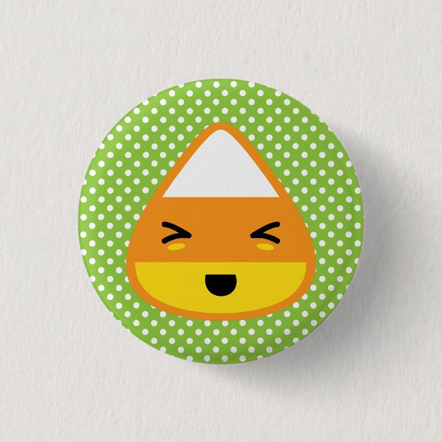 Kawaii Candy Corn Button (Front)