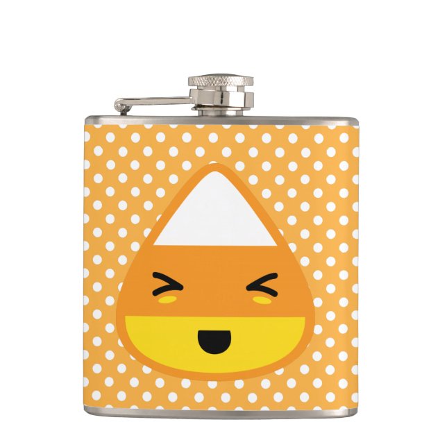 Kawaii Candy Corn Flask (Front)