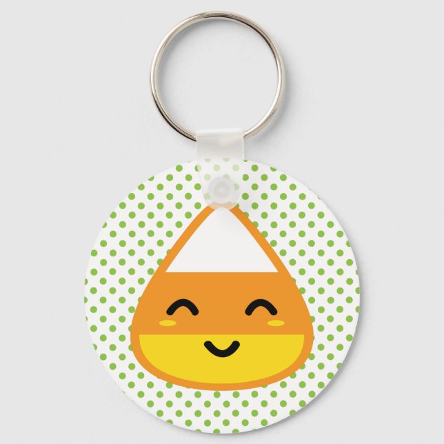 Kawaii Candy Corn Keychain (Front)