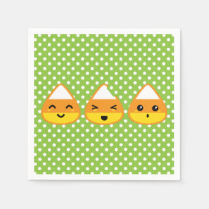 Kawaii Candy Corn Napkins