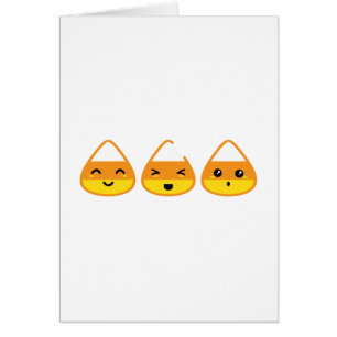 Kawaii Candy Corn Note Card