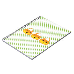 Kawaii Candy Corn Notebook
