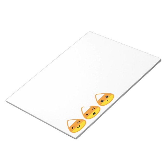 Kawaii Candy Corn Notepad (Angled)