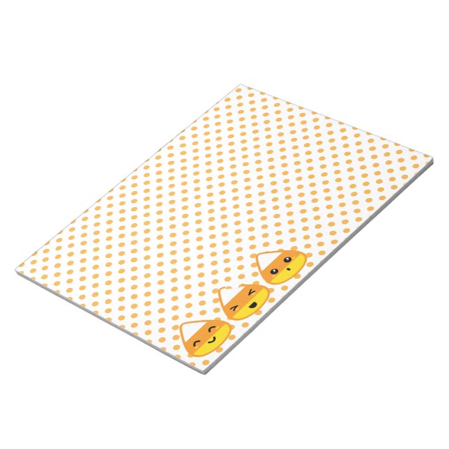 Kawaii Candy Corn Notepad (Angled)