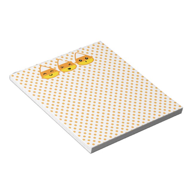 Kawaii Candy Corn Notepad (Angled)