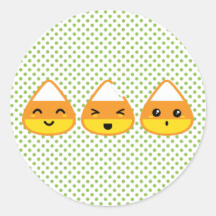 Kawaii Candy Corn Stickers