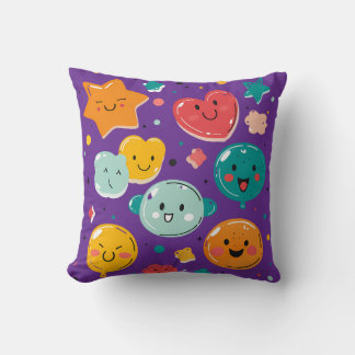 Kawaii Candy Dreams Throw Pillow