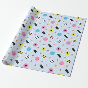 Kawaii Candy Liquorice Allsorts Wrapping Paper