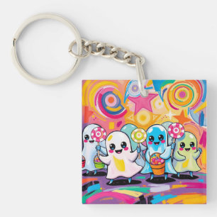 Kawaii Candy Parade Colourful Cute Cartoon Key Ring