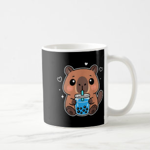 Kawaii Capybara Boba Drink Japanese Cute Anime Cap Coffee Mug