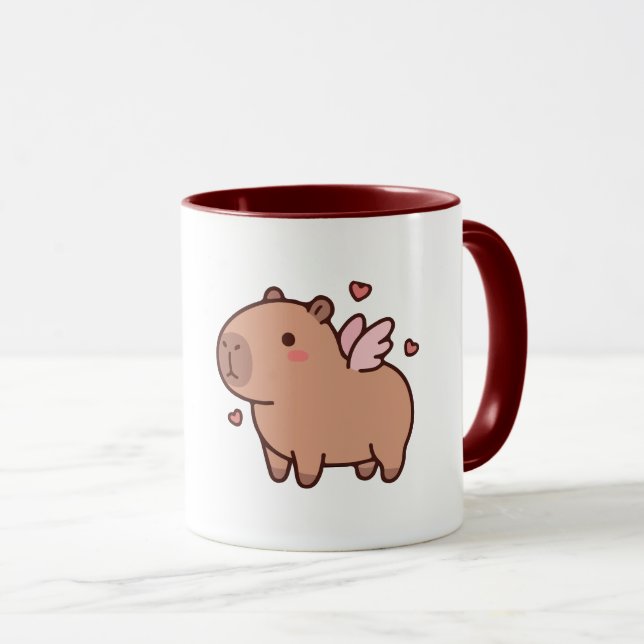 Kawaii Capybara Coffee Cup (Front Right)