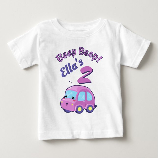 Kawaii Car Baby T-Shirt (Front)