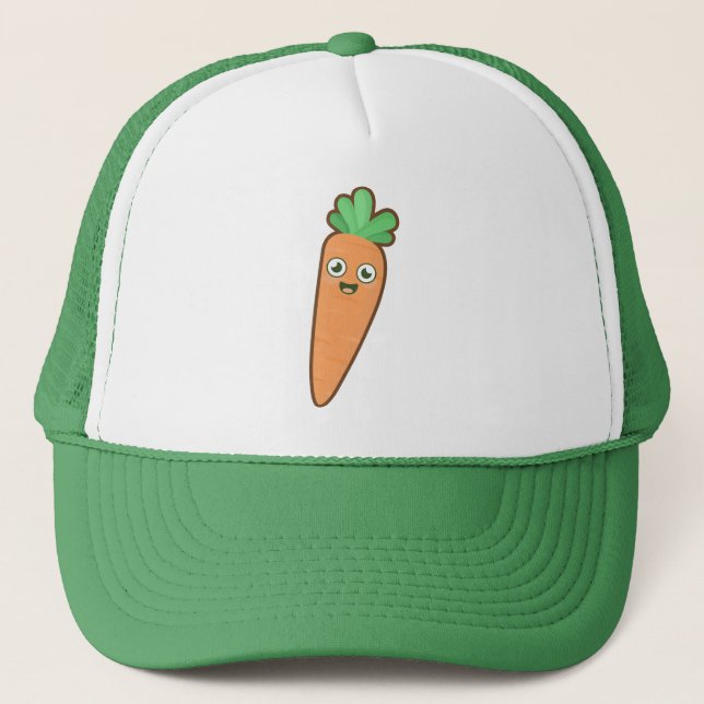 Kawaii Carrot Trucker Hat (Front)