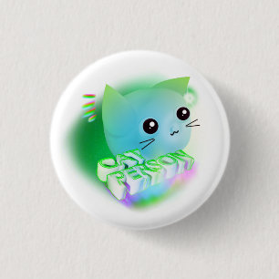 Kawaii Cartoon Kitten 3 Cm Round Badge