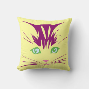 Kawaii Cartoon Sweet Cute Kitty Cat Face Cushion