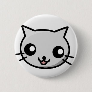 Kawaii Cat Badge