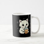 Kawaii Cat Boba Japanese Cute Aesthetic Anime Girl Coffee Mug<br><div class="desc">Kawaii Cat Boba Japanese Cute Aesthetic Anime Girls Teens _1</div>