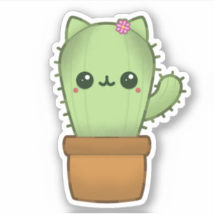 Kawaii Cat Cactus