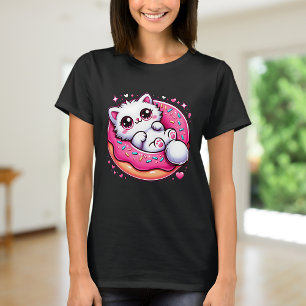 Kawaii Cat Doughnut Anime Lover Otaku Cute T-Shirt