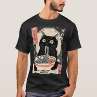 Kawaii Cat Eating Ramen Noodles Funny Anime