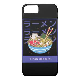Kawaii Cat Eating Spaghetti  40 Case-Mate iPhone Case