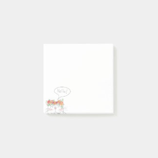 Kawaii Cat / Funny Girly/ Hello Post-it Notes