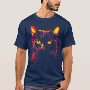 Kawaii Cat Gifts Men Kids Women Black Cat 3 T-Shirt
