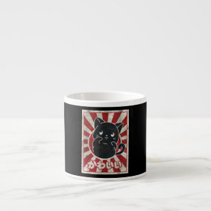 Kawaii Cat Japanese Black Anime Cat Lover Espresso Cup
