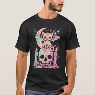Kawaii Cat Pastel Goth Cute Creepy Kawaii Anime Ae T-Shirt