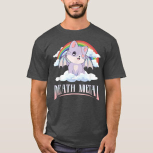Kawaii Cat Pastel Goth Death Metal T-Shirt