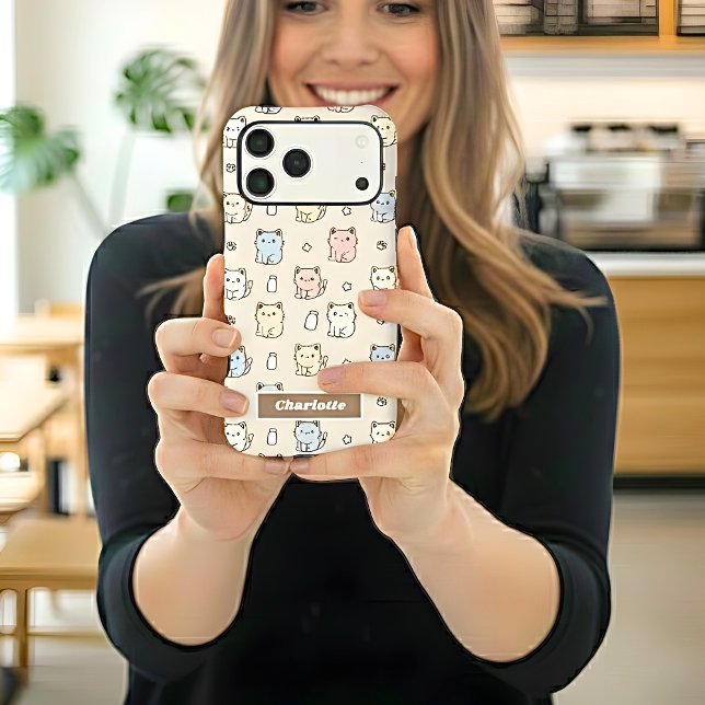 Kawaii Cat Pattern Custom Name (Creator Uploaded)