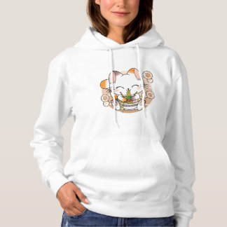 Kawaii Cat Ramen Noodles Otaku Japanese Anime Neko Hoodie