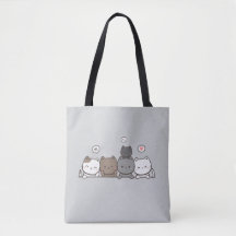 Kawaii Cat Tote Bag – Part of Matching Set!