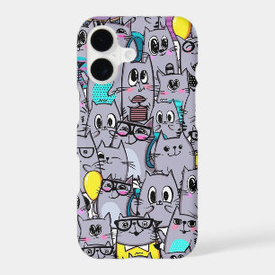 Kawaii Cat Valentine Case-Mate iPhone 17 Case Art