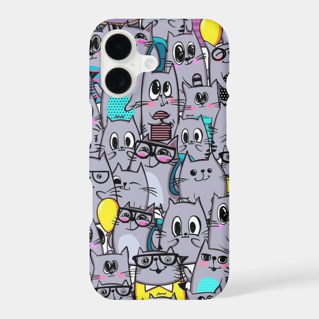 Kawaii Cat Valentine Case-Mate iPhone 17 Case Art (Back)