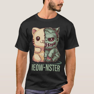  Kawaii Cat Zombie T-Shirt